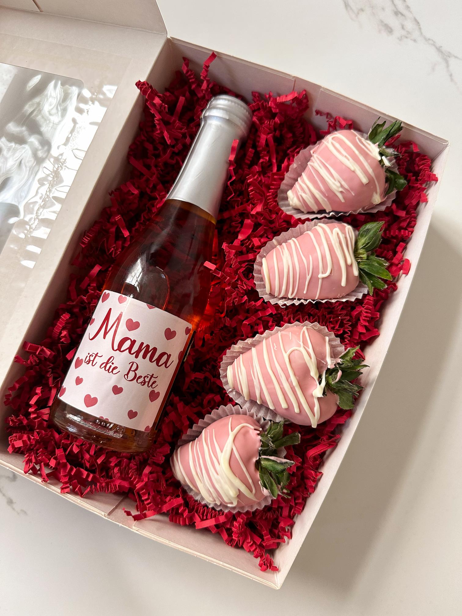 Schoko Erdbeeren mit Frizzante